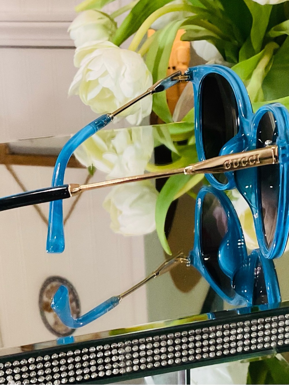 GUCCI COLORFUL SUNGLASSES
GGOO80 SK BLUE BLACK GOLD